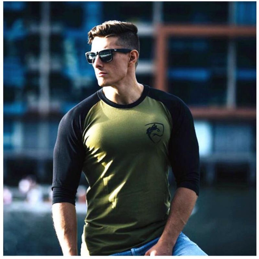 NWT Alphalete 3/4 sleeve olive/black very rare !